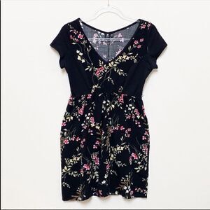 Urban Outfitters Urban Renewal Black Floral Dress
